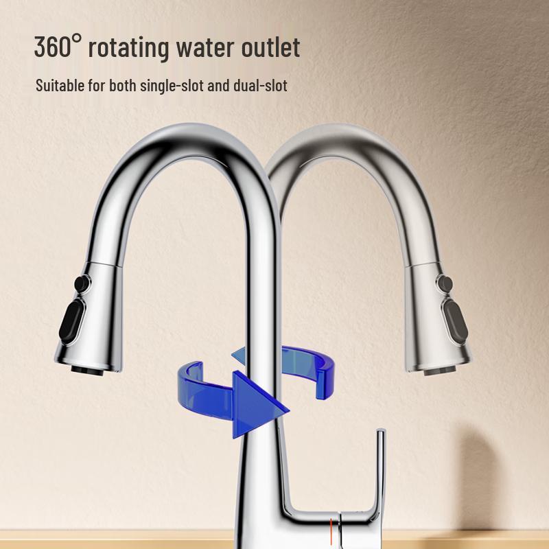 JOMOO Pull-Out & Rotatable Kitchen Faucet