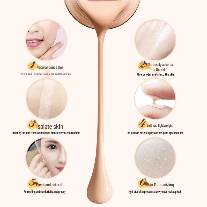 Biquanya Silky Smooth Concealer: 3D Contouring, Nourishing, Moisturizing Makeup Primer