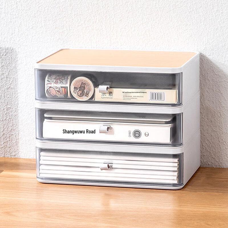 Органайзер-органайзер с 3 ящиками для рабочего стола Lubang Xiong