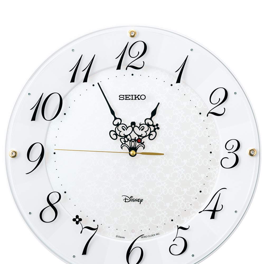 Seiko Klocka Vägg Karaktär Disney Musse Pigg Mimmi Radio Vit Pärlemor Diameter 327 x 46 FS513W Klocka, Design, Vuxen, & Mus, Styrd, Ytbehandling,