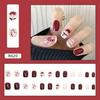 Douyin Trendy Blush False Nails: Pure, Sexy, and Removable Jelly Gel Nail Tips with Whitening Effect