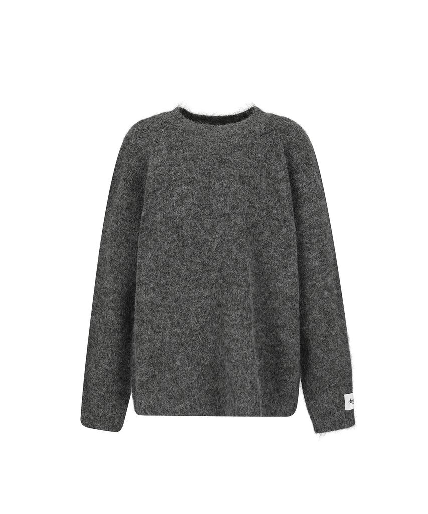 SWEET SOUP Loose Fit Lettering Point Knit (Wbblkf2)