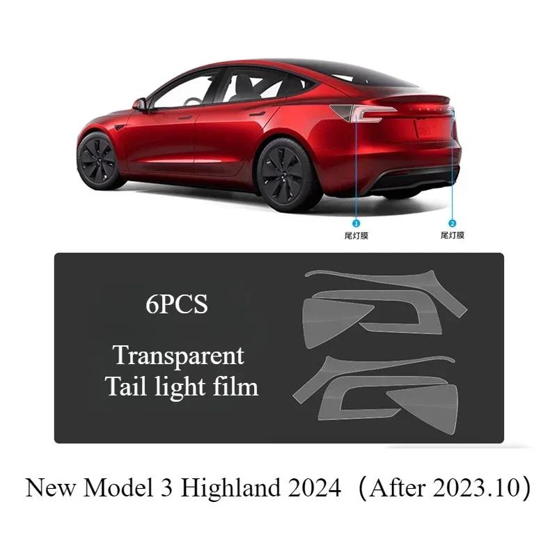 Car Body Protective Film for Tesla Model 3/Y/3+ 2024 TPU Transparent Film Front Rear Door Extended Invisible Car Clothing Set