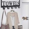 Towel Rack, Holder Bathroom Organizer with 5 Hooks, Door Hooks , Wall Mount, for