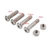GZYF Rear Shock Mount Bolt Absorber Nut Screw Steel Silver