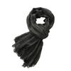 Foulard Rétro Unisexe en Coton et Lin: Rayures Color Block avec Pompons, Style Wasteland pour l'Automne/Hiver