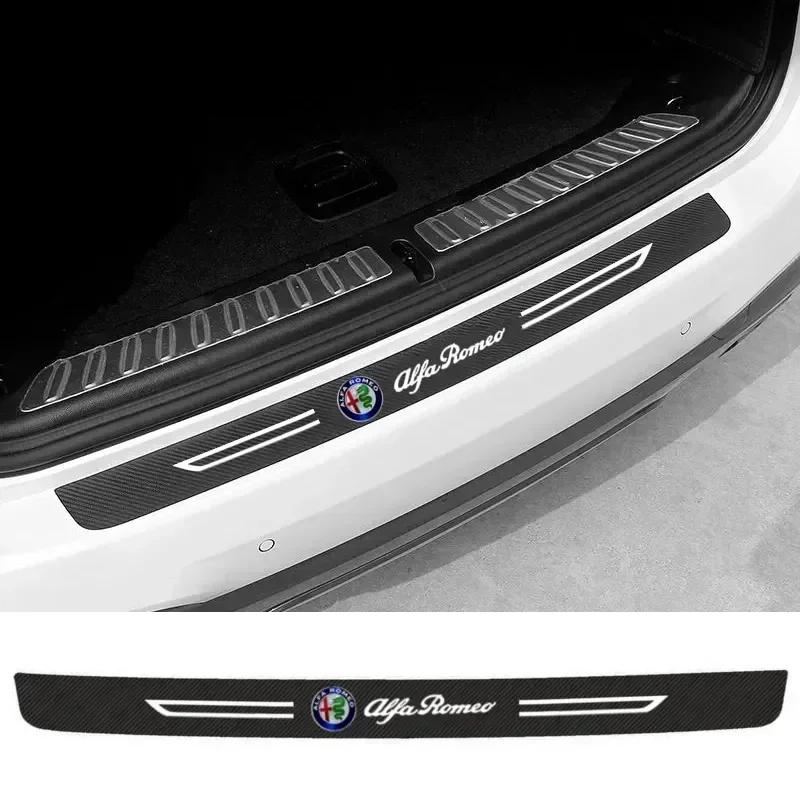 Auto Kofferbak Bumperstickers Beschermende Deurlijst Stickers voor Alfa Romeo Giulia Stelvio Giulietta 159 147 166 Mito Accessoires