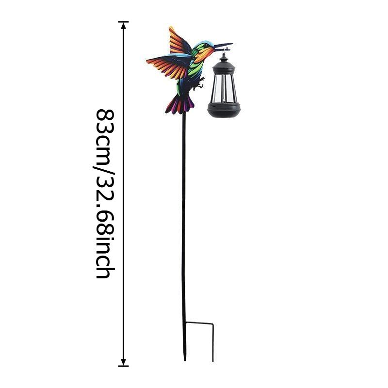 Solar Cardinal Redbird Outdoor Lanterns Metal Garden Stake Lights Waterproof LED Decorative Landscape Lamp for Patio Lawn Yard Art & Gift