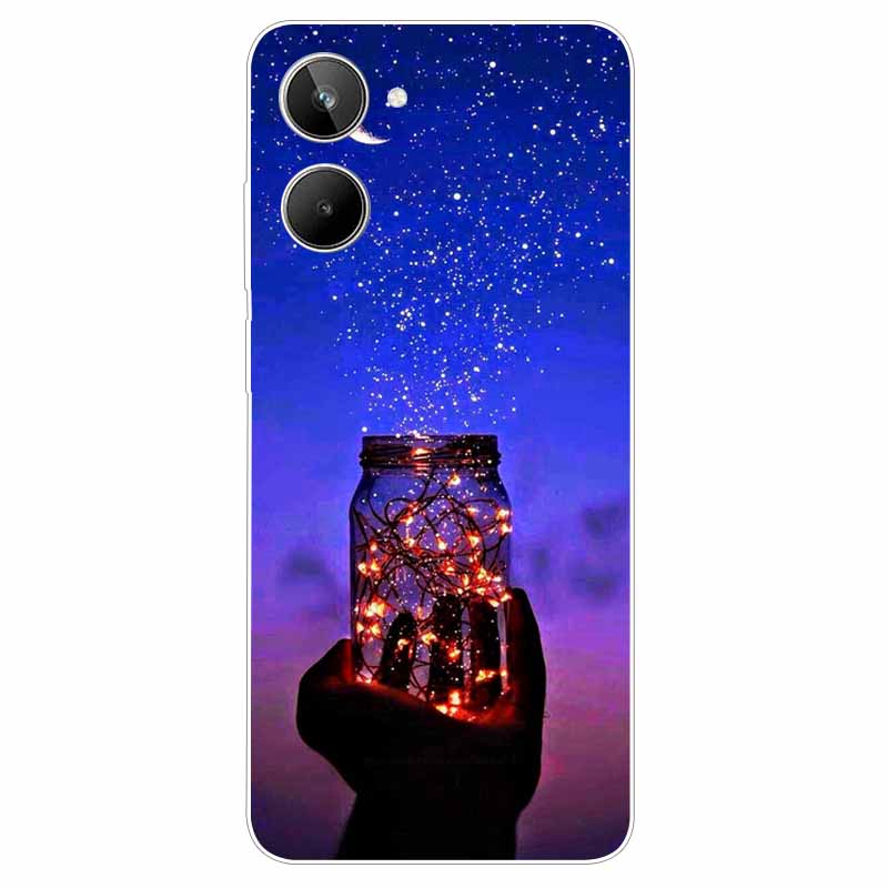 For Realme 10 4G Case 6.4'' Soft TPU Cats Lions Protection Silicone Phone Covers for Realme 10 Case 2022 Clear Realme10 RMX3630