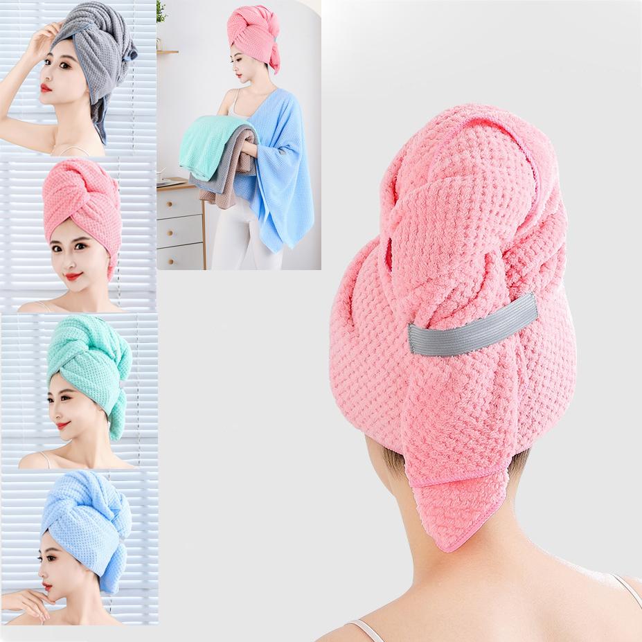 2 Pack Microfiber Hair Towel 41 x 24 inches Quick Dry Hair Towel Hair Drying Towels Suitable for All Kinds of Hair Ultra Absorbent Long, Thick Hair