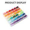 144 Colors Pre-Wound Bobbins Set with Organizer Box for Sewing Machine DIY Craft