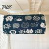 Túnel Acogedor para Mascotas Cama para Hámster, Túnel Escondite para Cobayas, Estampados Lindos de Gatos, Escondite Colgante Lavable Forrado de Felpa, Accesorio para Jaula para Petauro del Azúcar