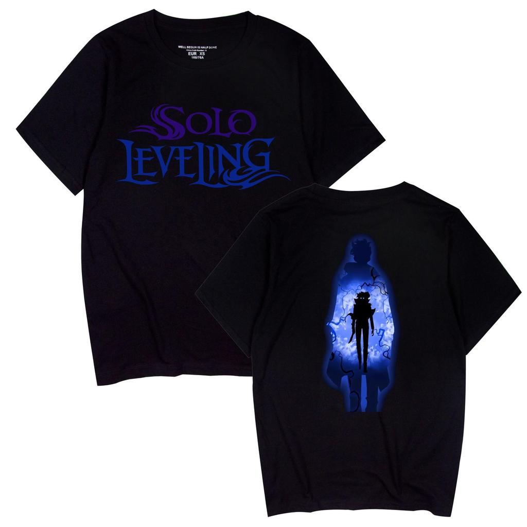 Popular Anime 'Solo Leveling' Unisex Casual Short Sleeve T-shirt for Couples