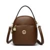 Soft Leather Multi-compartment Mother Bag, New One-shoulder Crossbody Simple Large-capacity Handbag for Women