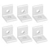 10Pcs Aluminum Angle Corner Bracket Fixed L Shape 90 Degrees  Connector Industrial Supplies40402 Hole