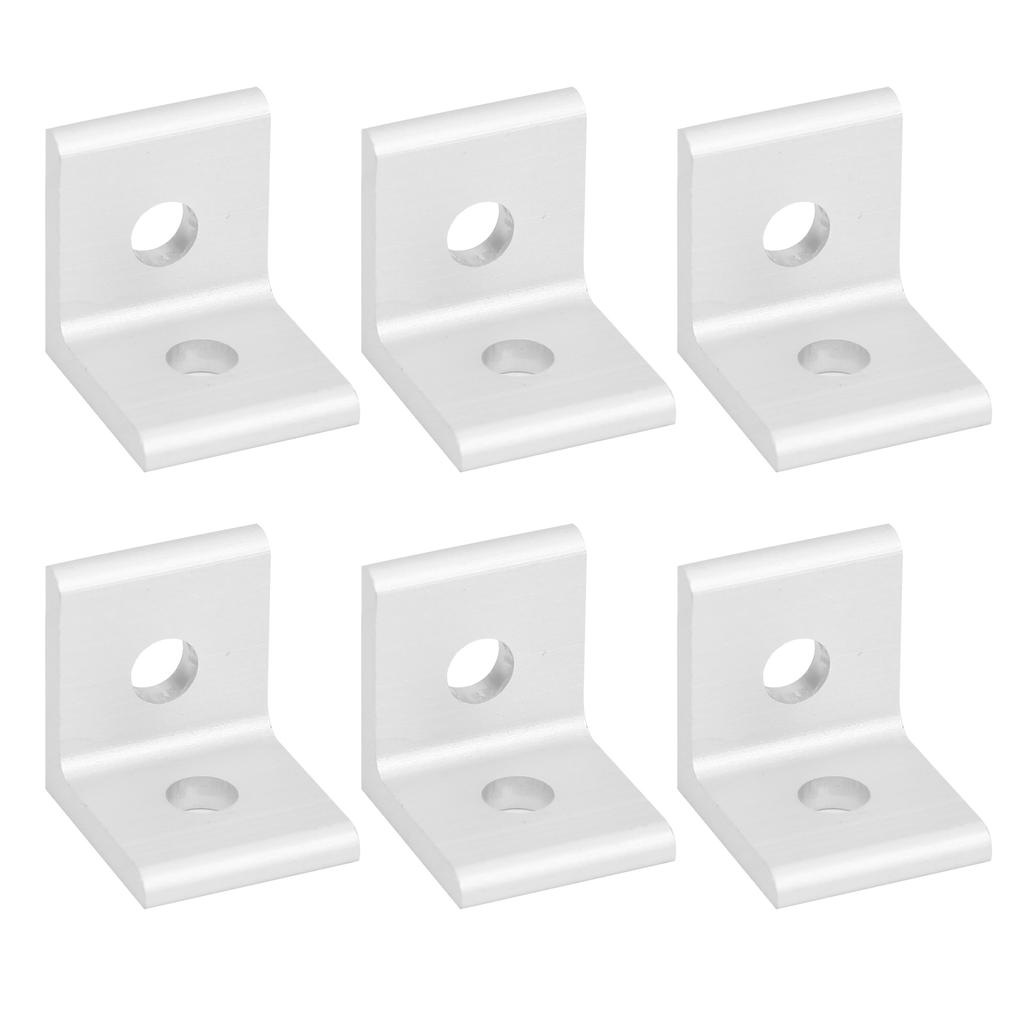 10Pcs Aluminum Angle Corner Bracket Fixed L Shape 90 Degrees Connector Industrial Supplies40402 Hole