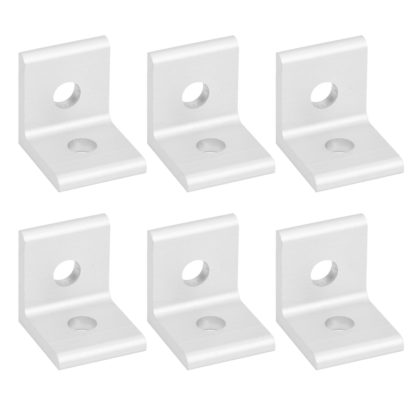 

10 шт. Алюминиевый угловой кронштейн Фиксированный L-образный 90 градусов Соединитель Промышленные принадлежности40402 Отверстие