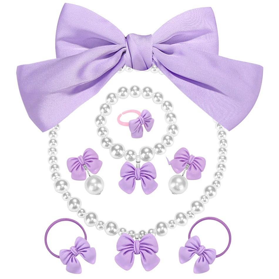 Accessori da Principessa Cosplay Gioielli per Bambini Collana Viola a Coda di Pesce Accessori