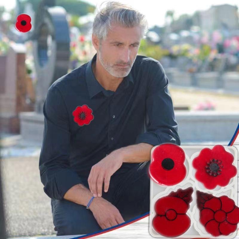 Silicone Poppys Flower Shape Mold High Temperature Resistant Mould for Home Decorations Practical Jewelry Accessory Mold