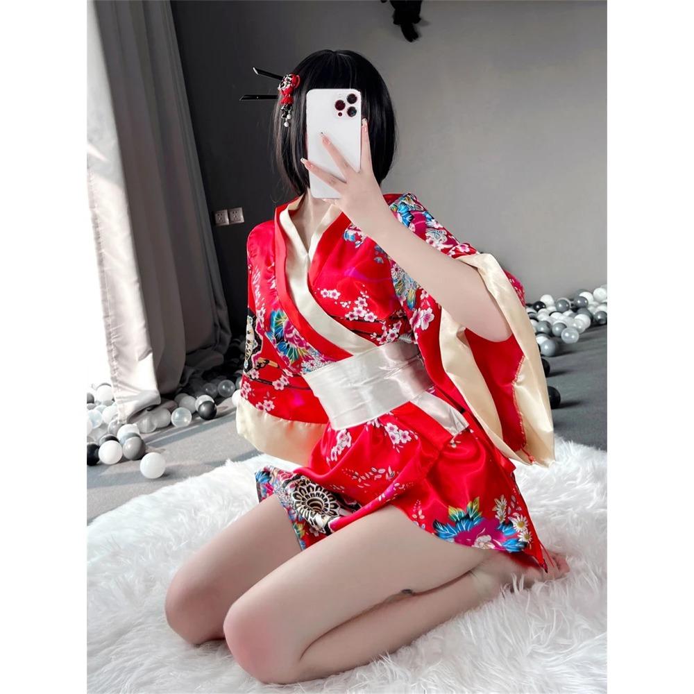 Women Chemise Sexy Lingerie Open Chest Crotchless Short Skirt Lace Transparent Exotic Maid Party Dress Cosplay Erotic Costumes