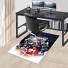 1pc Power Rangers Red Ranger Chair Mat: Anime Cartoon Design, Non-Slip Carpet for Office, Home Decor, Living Room, Bedroom, Game Room - Perfect Gift F