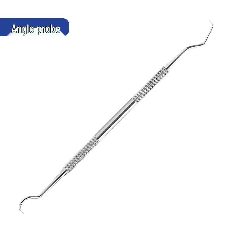 Dental Tool Set: Teeth Cleaner, Tweezers, Mouth Mirror & Probe for Oral Care