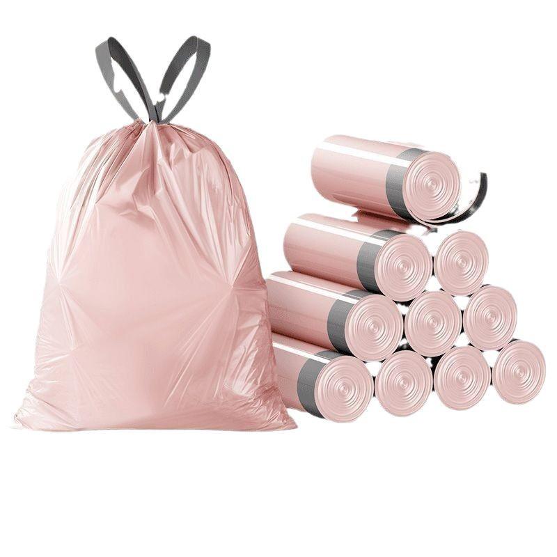 Large Thickened Drawstring Garbage Bags with Handles - Ideal for Kitchens and Dorms