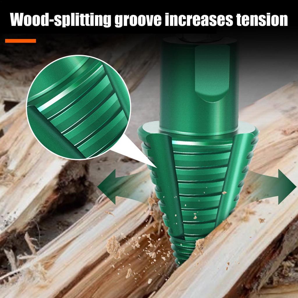 Wood Drill Bit Twist Firewood Splitting Drill Bit Wood Splitter Screw Cones Bit Removable Chopping Tool  Woodworking Tools