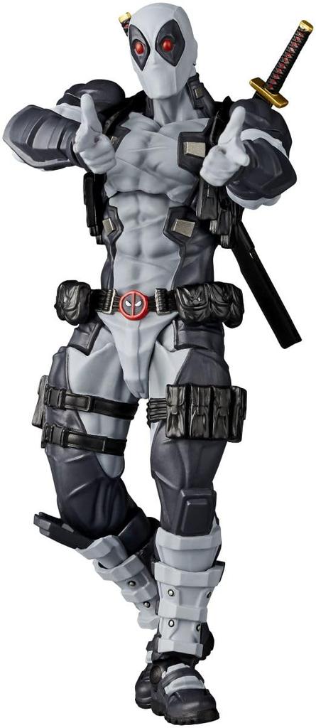 Kaiyodo Revoltech Amazing Yamaguchi Deadpool approximately 170mm PVC ABS painted action figure Ver. 2.5 X-Force Color, tall, non-scale &
