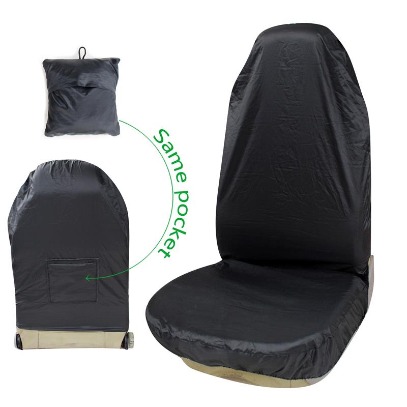 AUTOYOUTH Waterproof Car Seat Cover 2PCS Front Car Seat Protector With Organizer Bag Universal Car Interior
