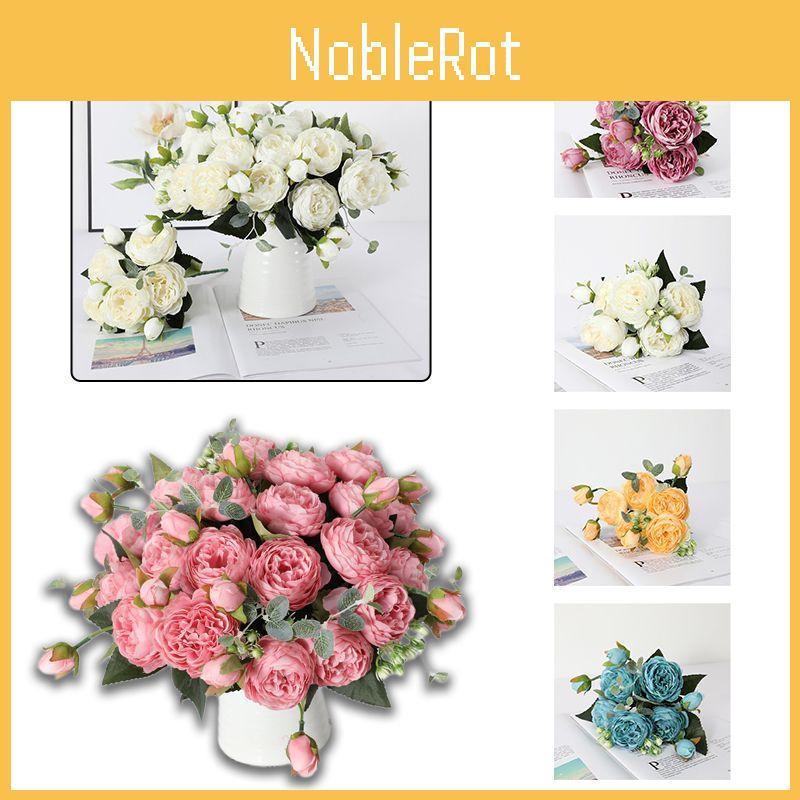 Hochwertige künstliche Blumen, gefälschte Rosen, Bündel, Bouquet, lebendig, nicht verblassend, dekoratives Arrangement