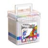 Qixin Watercolor Marker Pens: Layerable, No Bleed, Ideal for Children, Students & Professionals, Water-Soluble Acrylic.