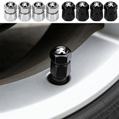 4Pcs Metal Car Styling Wheel Tyre Valve Cap Cover For 206 207 208 306 307 308 508 106 107 108 2008 3008 5008 RCZ 301 SW
