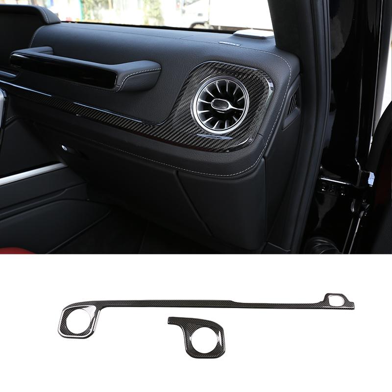 For Mercedes-Benz G-Class 2019-2020 Interior Exterior Decoration Accessories W463 G350 G500 Real Carbon Fiber Protection Sticker