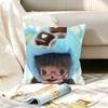 Cute MMonchhichiS Various Sizes Square Pillow Case For Car Home Bedchamber Decor