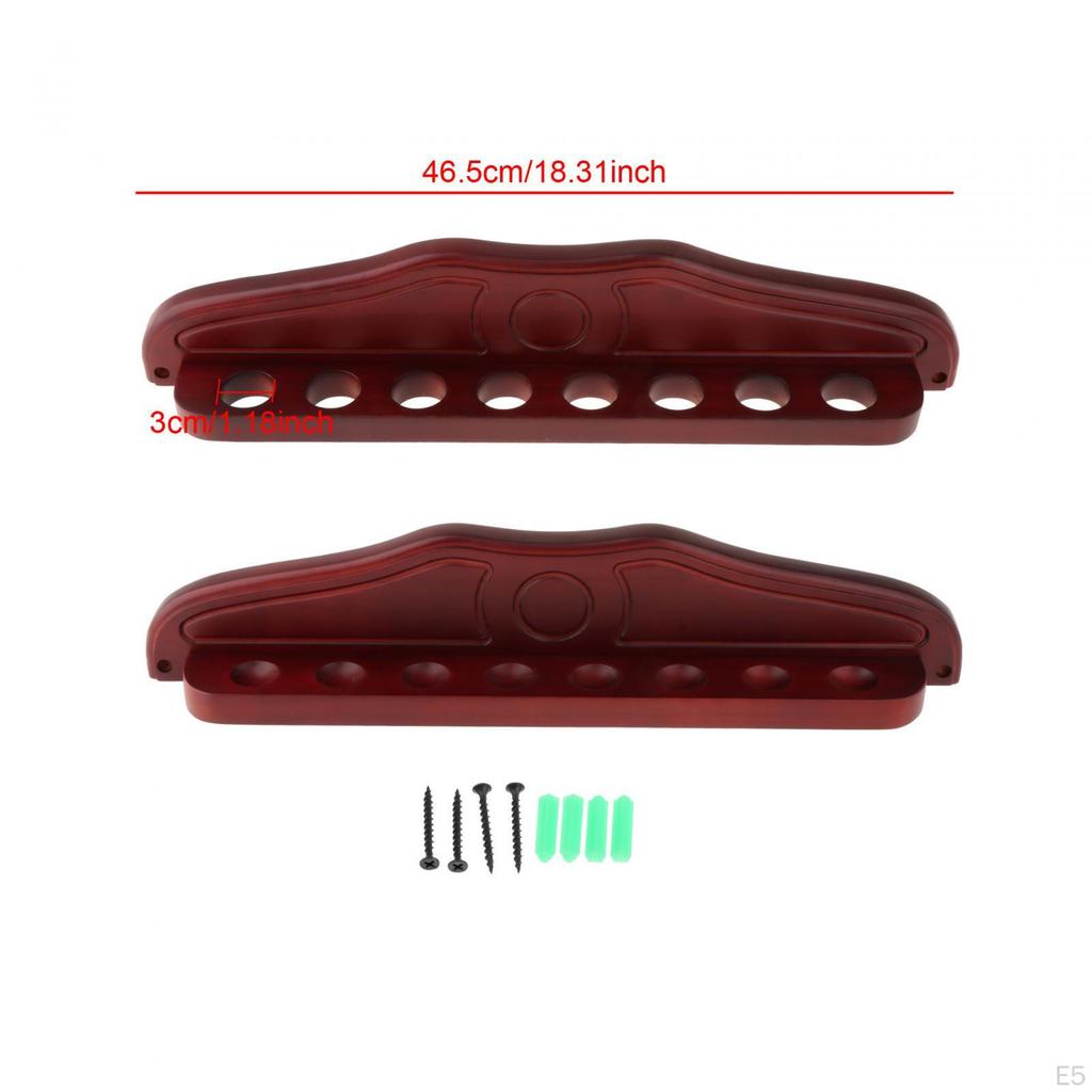 Elegant Wall-Mounted Pool Cue Storage Solution
