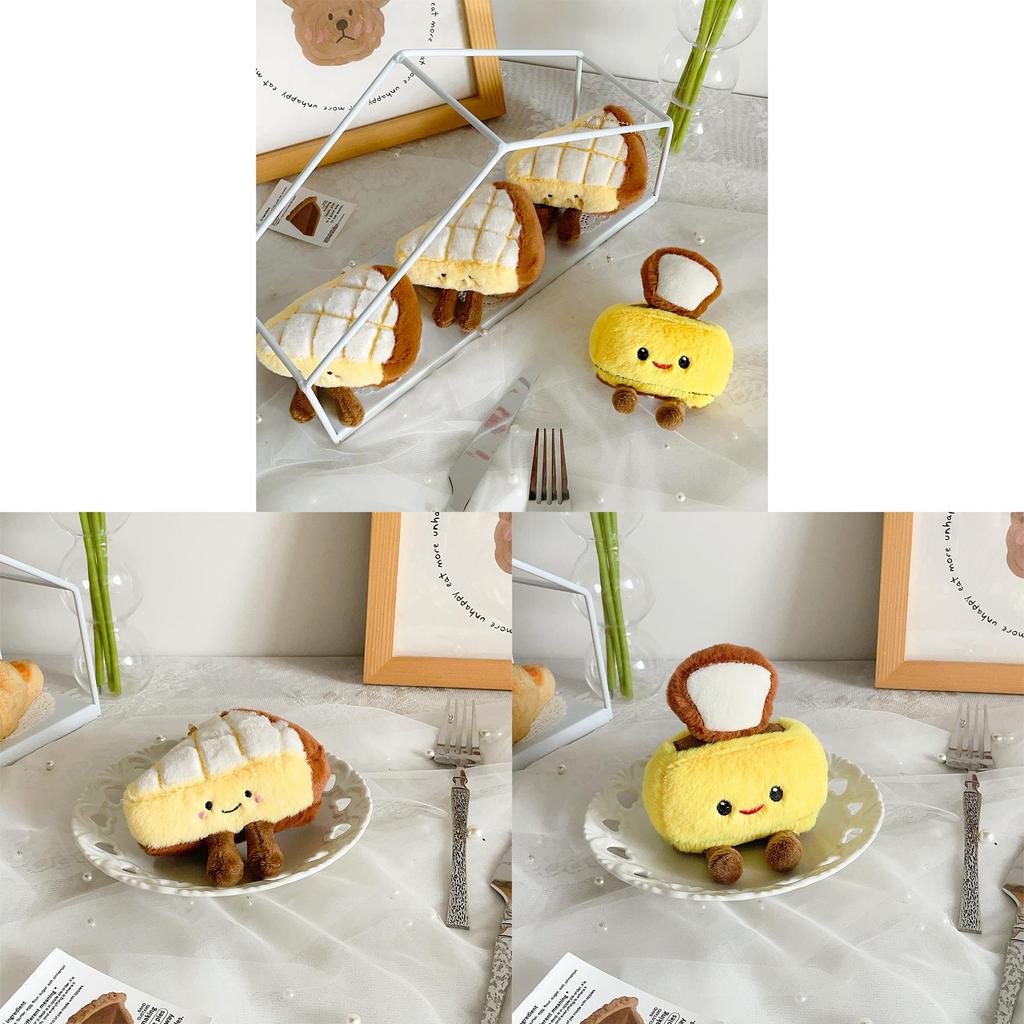 Food Plush Toy Packaged As Bread Machine And Pineapple Pie For Kids Gift And Decor