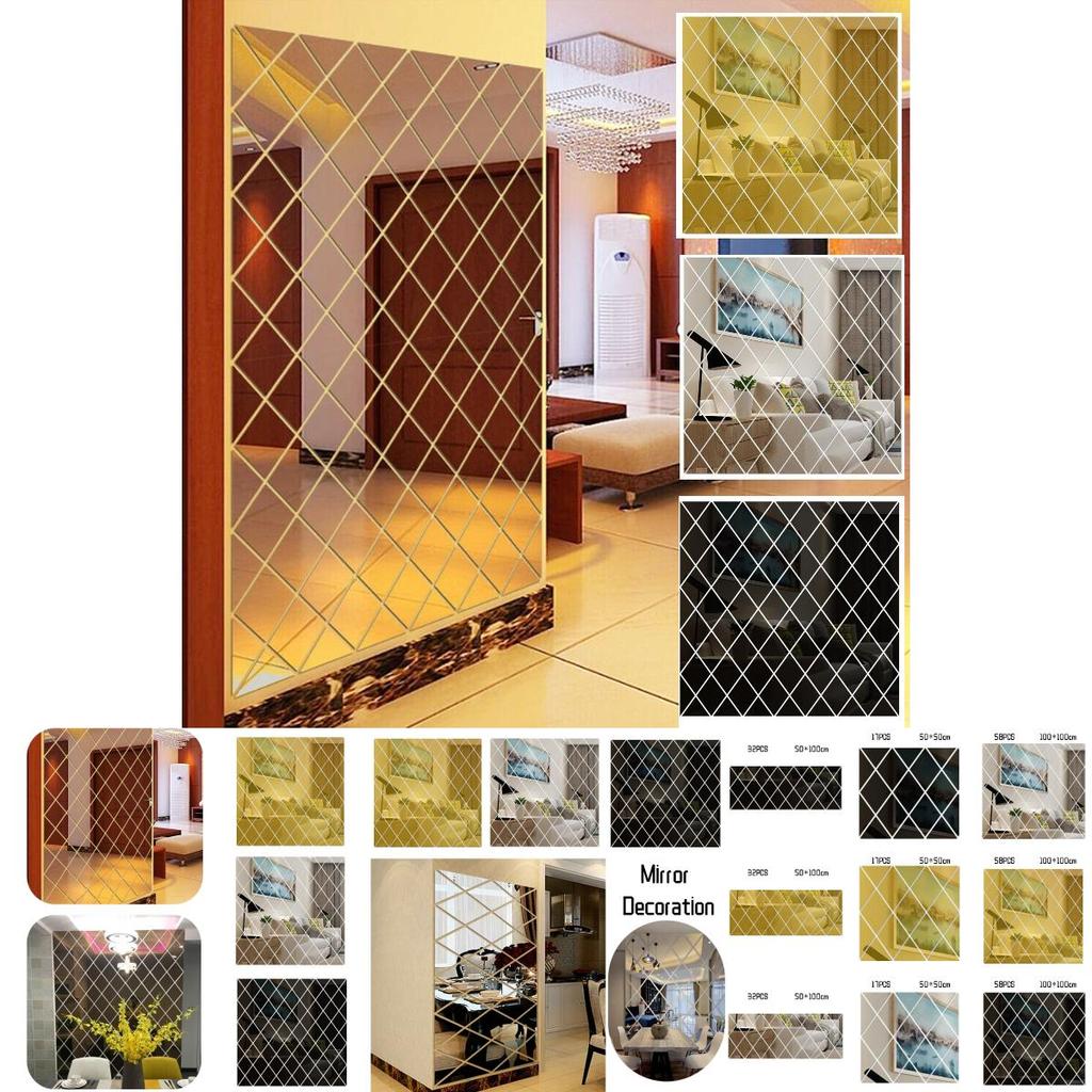 Hochwertiger Acrylspiegel Wandaufkleber Für Feuchtigkeitsbeständigkeit Und Verschönerung