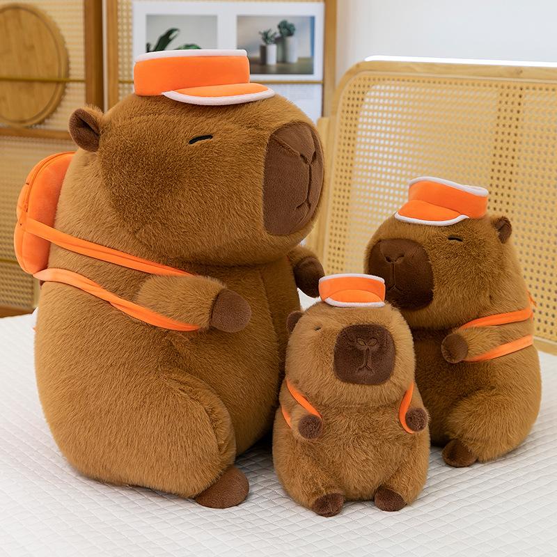 Basketball Backpack Capybara Plush Toy Doll Capibara Doll Doll Children's Gift Hug Pillow