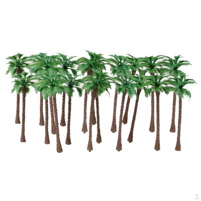 20pcs Model Coconut Palm Trees 1/150 6cm