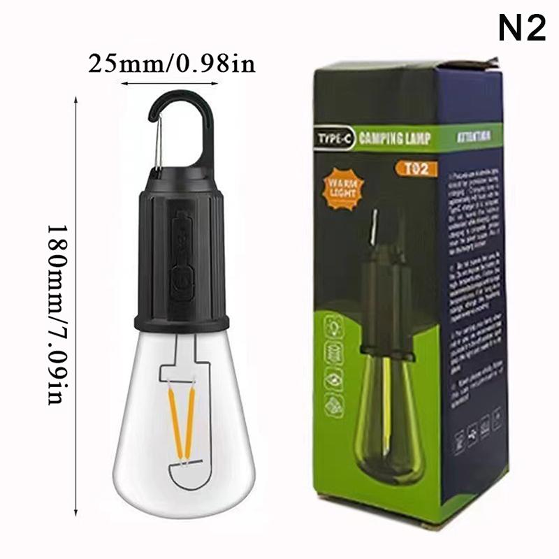 Outdoor Usb Rechargeable Led Lamp Bulbs High Brightness Emergency Light Hook Up Camping Fishing Portable Lantern Night Lights