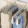 Gruccia appendiabiti multifunzione in acciaio inossidabile, design salvaspazio per jeans e gonne