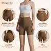 MORGEN SKY Yoga High Workout Shorts for Beautiful Buttocks and DK009 Women's Leggings, Pants, Tights, 3/4 Length, Waist, Butt-Lifting, Breathable,