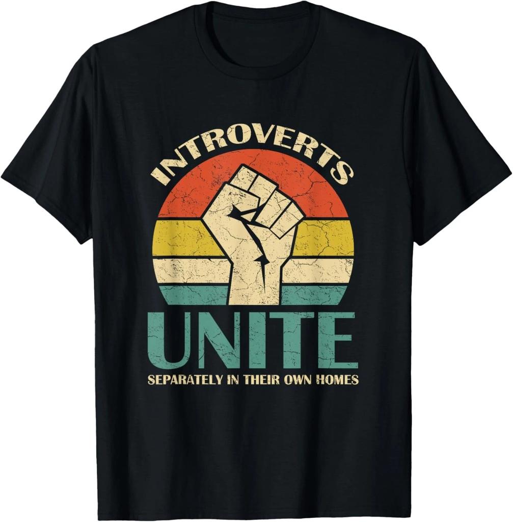 Introverts Unite Separately In Their Own Homes Funny Tees Gift Unisex T-Shirt