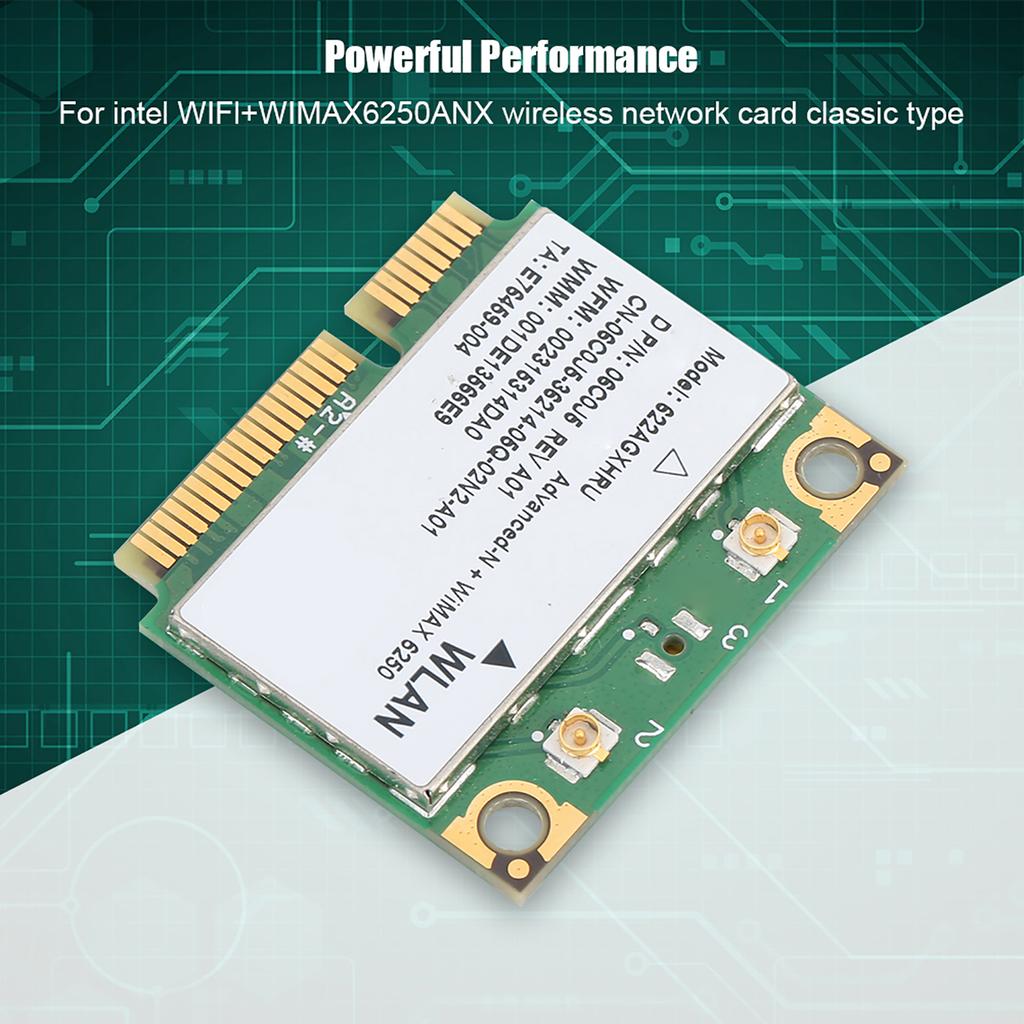 For Intel 6250AN 622ANXHMW MINI PCIE 300Mbps 2.45GHZ Dual Band Wireless WIFi Network Card