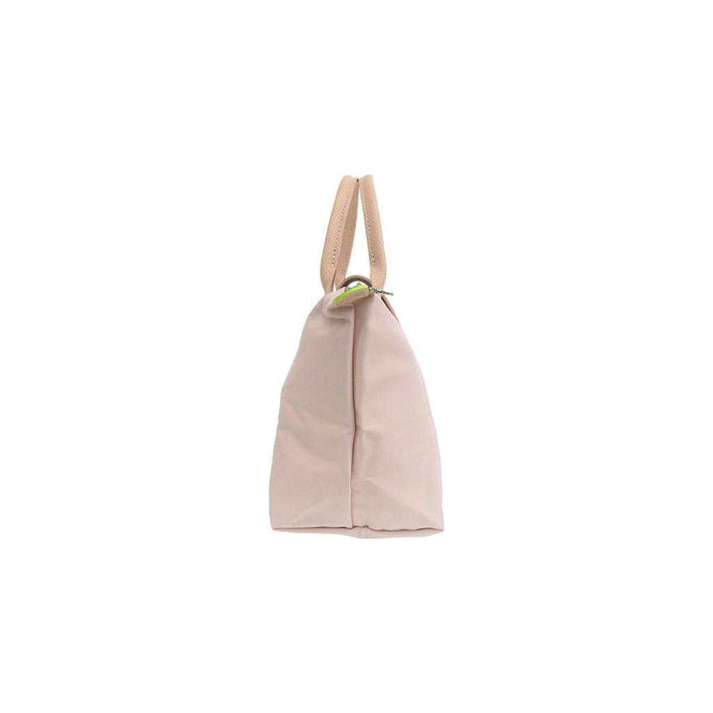 Longchamp Le Pliage Green Canvas With Leather Dumpling Bag, One Shoulder Handbag Small Womens Cherry Blossom Pink