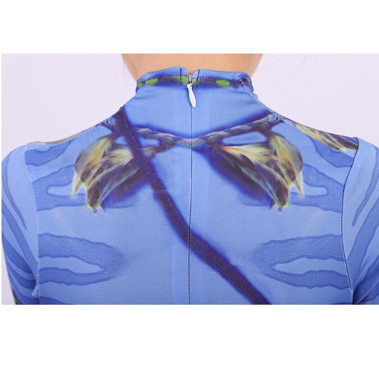 Avatar 3D Geprinte Staart Cosplay Kinderen Bodysuit