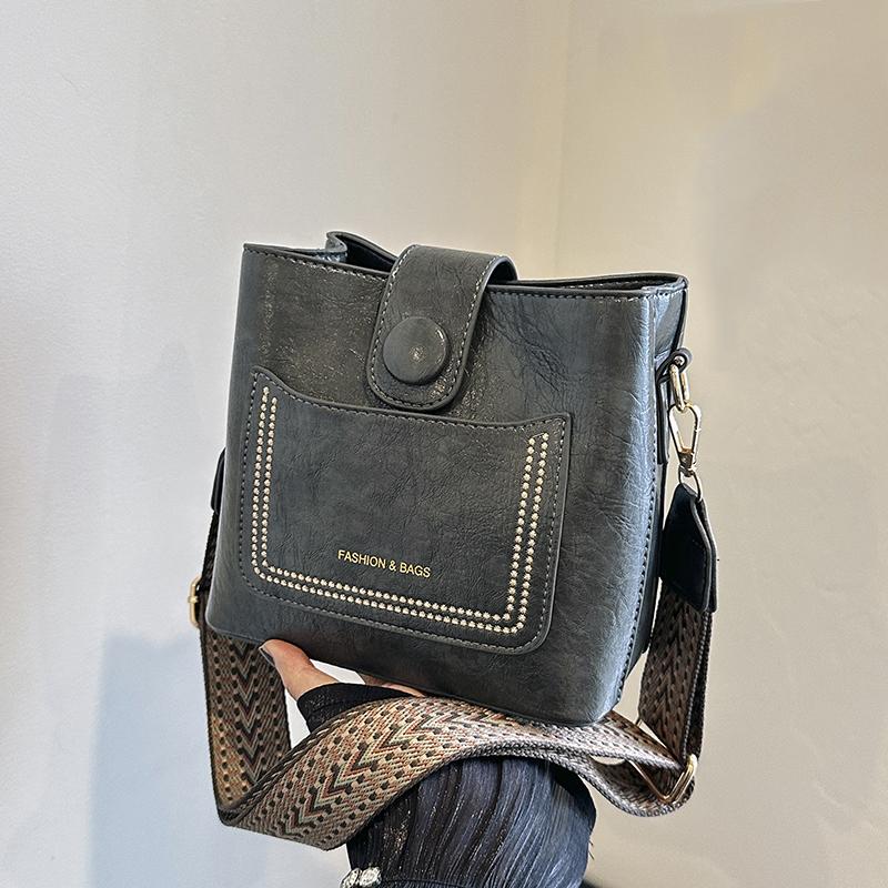 

Модные сумки-ведра большой вместимости для женщин, новые повседневные портативные сумки-мессенджеры через плечо