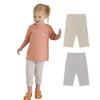 Ultraleichtes Cropped Sommer-Set C Braun [Konny] Leggings, 8/10 Länge, Spats, Leggings, Leggings, (Hellgrau, Karo) 4-5Y