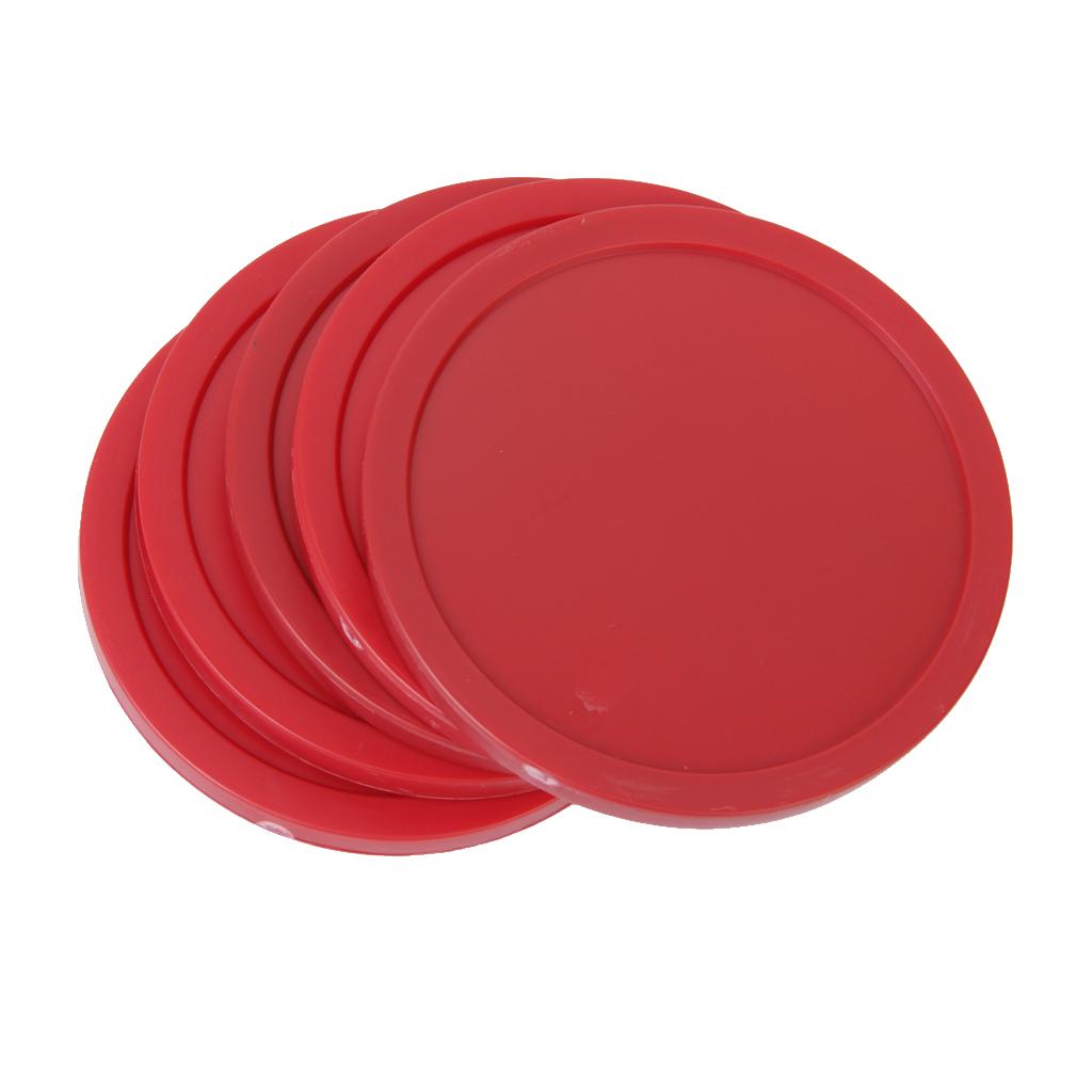 Red Replacement Pucks 3.22" for Game Tables, Equipment, Accessories (4 Pack) - suit Home Arcade